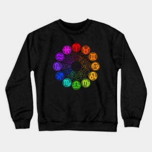 Zodiac Signs (rainbow) Crewneck Sweatshirt